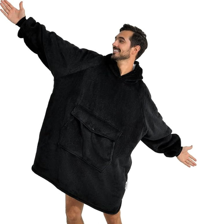 Krifey Wearable Blanket Hoodie, Oversized Sherpa Hooded As Birthday Gifts For Mom Women Girlfriend Men, Cozy Sweatshirt With Giant Pocket - Bellarte Enchanté Krifey Wearable Blanket Hoodie, Oversized Sherpa Hooded As Birthday Gifts For Mom Women Girlfriend Men, Cozy Sweatshirt With Giant Pocket
